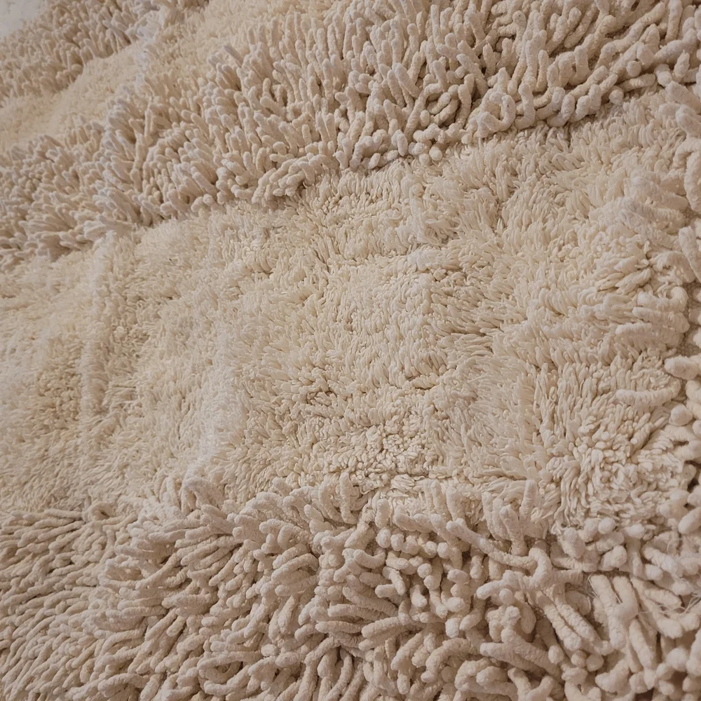 Plush Cream Shag Rug